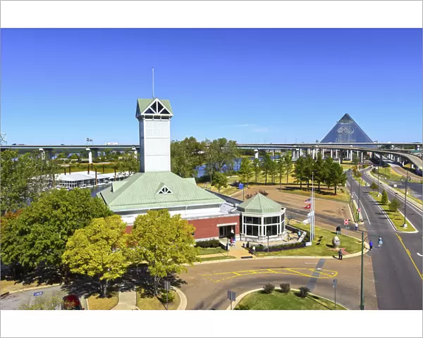 Memphis, Tennessee, Memphis Visitors Center, Riverside Drive, Memphis Pyramid