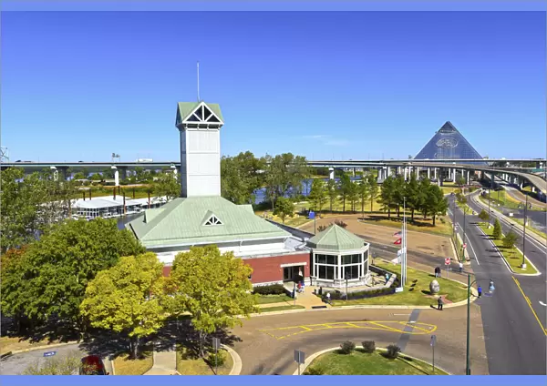 Memphis, Tennessee, Memphis Visitors Center, Riverside Drive, Memphis Pyramid