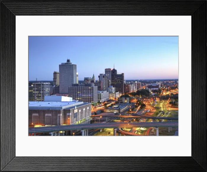 Framed Print : Memphis, Tennessee, Downtown Framed Print : Memphis, Tennessee, Downtown