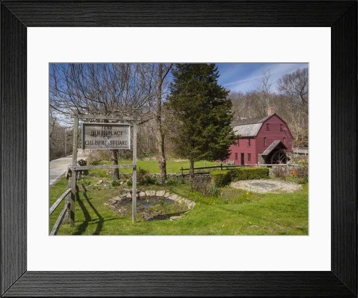 Framed Print : USA, Rhode Island, Saunderstown, Gilbert Stuart Birthplace, home of early American Framed Print : USA, Rhode Island, Saunderstown, Gilbert Stuart Birthplace, home of early American