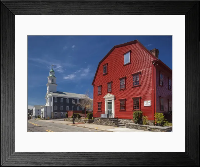 Framed Print : USA, Rhode Island, Newport, White Horse Tavern, 1673, oldest tavern in America