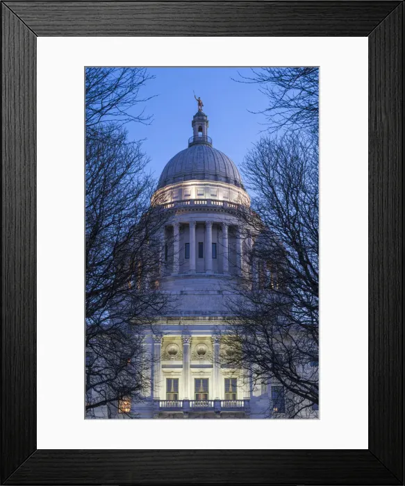 Framed Print : USA, Rhode Island, Providence, Rhode Island State House, exterior, dawn Framed Print : USA, Rhode Island, Providence, Rhode Island State House, exterior, dawn