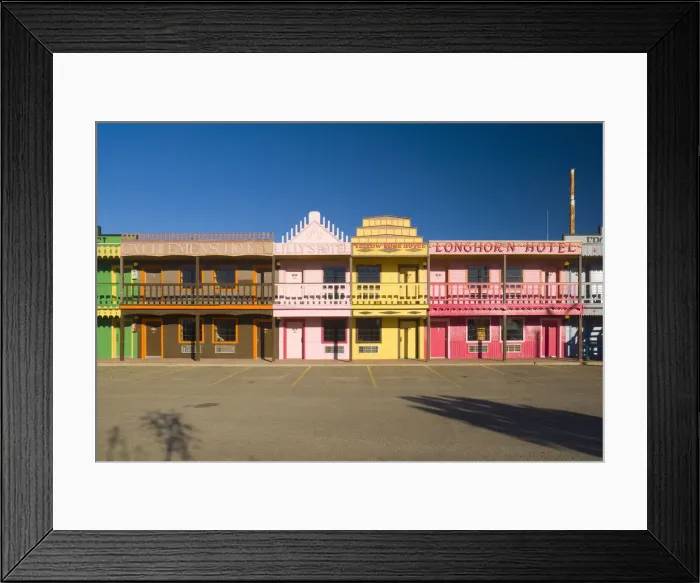 Framed Print : USA, Texas, Amarillo, The Big Texan Steak Ranch Motel
