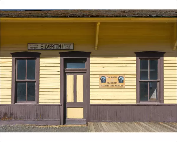 USA, Colorado, Silverton, Railway Station for Durango and Silverton Narrow Gauge Railroad