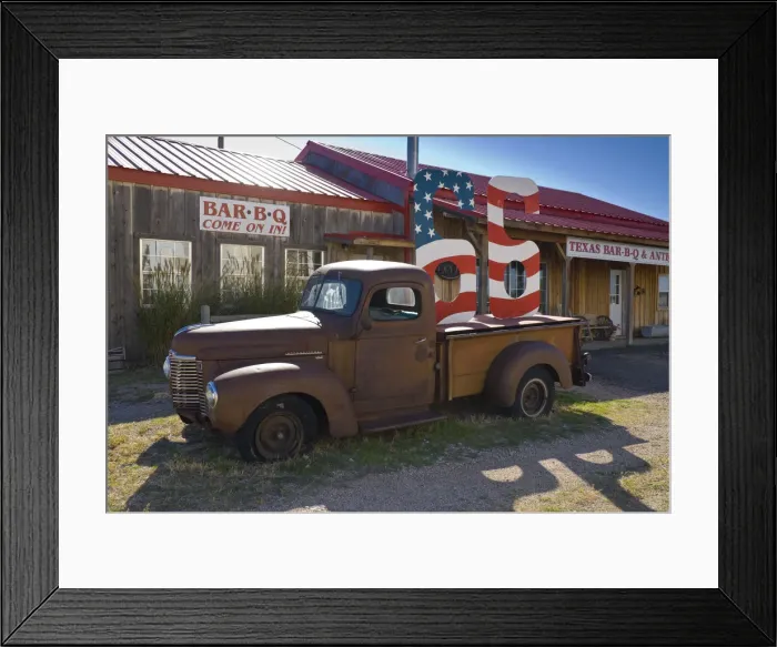 Framed Print : USA, Texas, Route 66, Adrian (mid-point of Route 66)