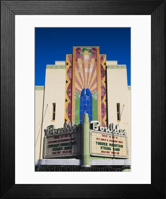 Framed Print : USA, Colorado, Boulder, marquee of the Boulder Theater Framed Print : USA, Colorado, Boulder, marquee of the Boulder Theater