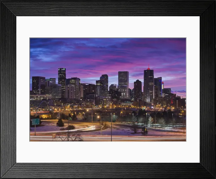 Framed Print : USA, Colorado, Denver, city view from the west Framed Print : USA, Colorado, Denver, city view from the west