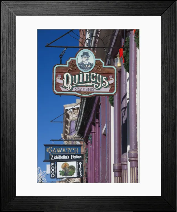 Framed Print : USA, Colorado, Leadville, downtown buildings Framed Print : USA, Colorado, Leadville, downtown buildings