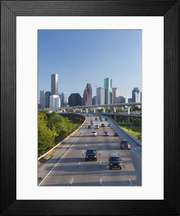 Framed Print : Houston City Skyline, Texas, USA