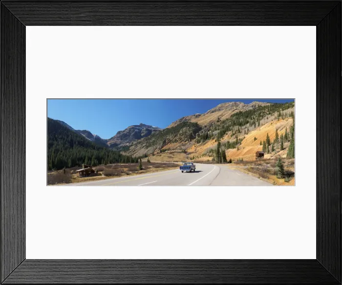 Framed Print : USA, Colorado, between Silverton and Ouray, The Million Dollar Highway part of