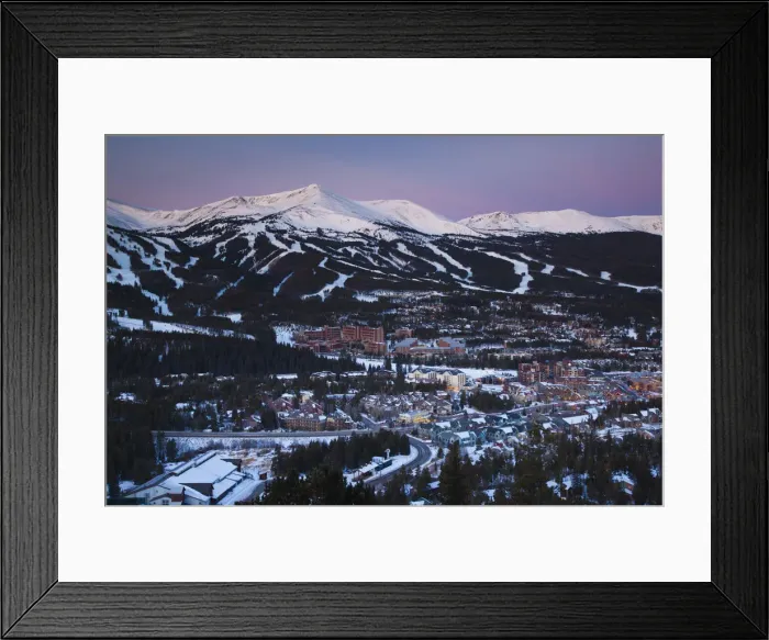 Framed Print : USA, Colorado, Breckenridge, elevated town view from Mount Baldy Framed Print : USA, Colorado, Breckenridge, elevated town view from Mount Baldy