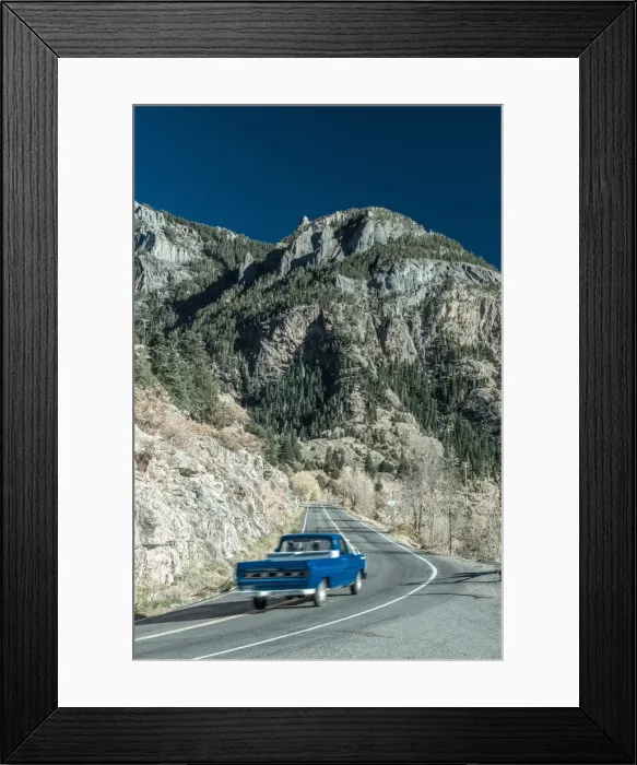 Framed Print : USA, Colorado, between Silverton and Ouray, The Million Dollar Highway part of