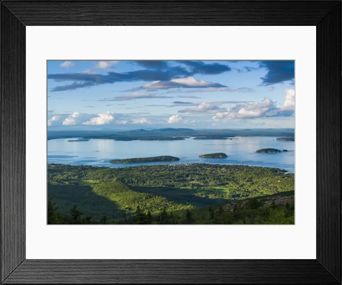 Framed Print : USA, Maine, Mt. Desert Island, Acadia National Park, Cadillac Mountain, elev. 1530 feet