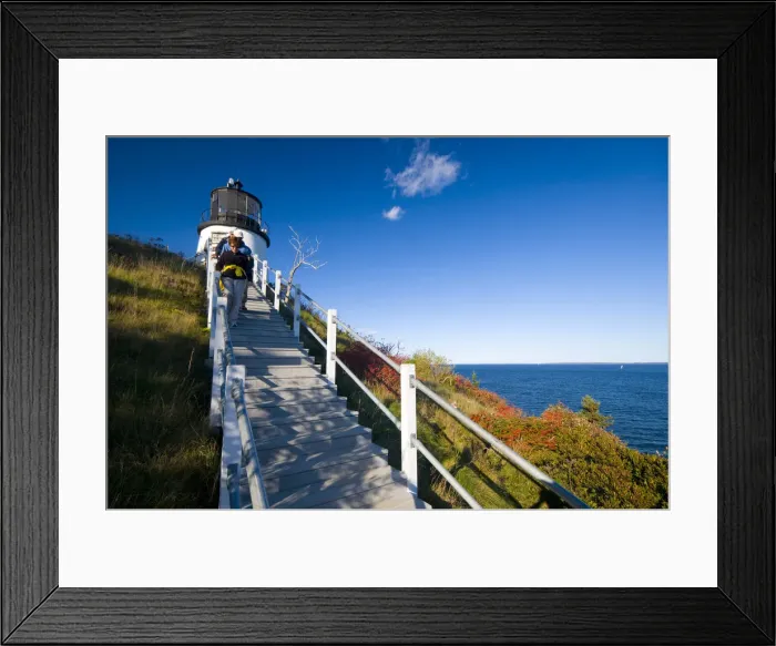Framed Print : USA, Maine, Owls Head Lighthouse Framed Print : USA, Maine, Owls Head Lighthouse