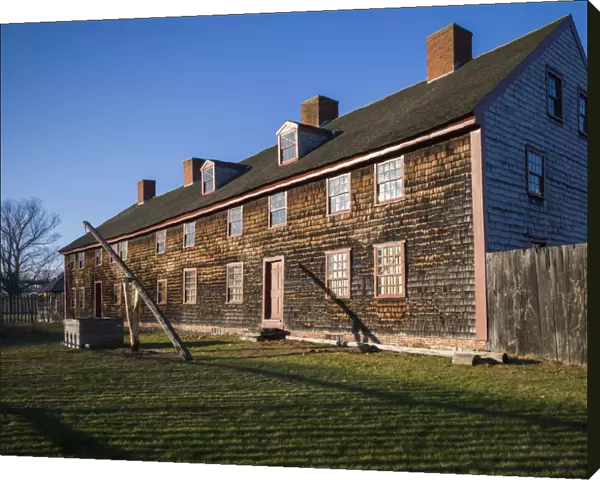 USA, Maine, Augusta, Old Fort Western, oldest wooden fort in the USA