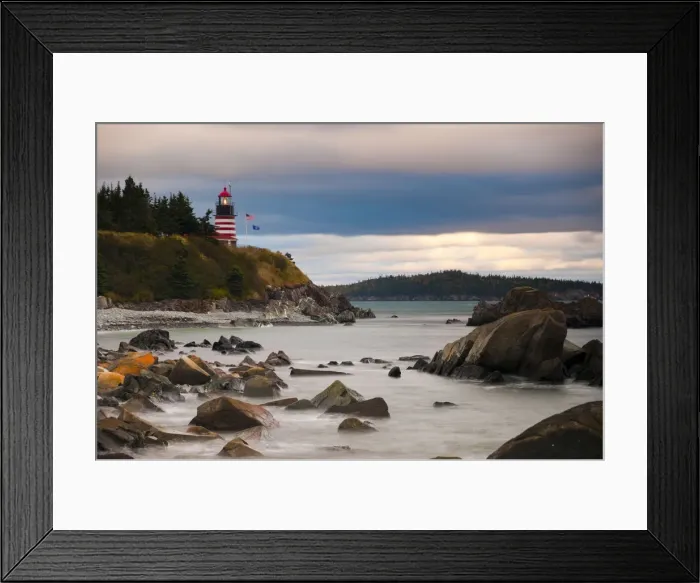 Framed Print : USA, Maine, Lubec, West Quoddy Lighthouse Framed Print : USA, Maine, Lubec, West Quoddy Lighthouse