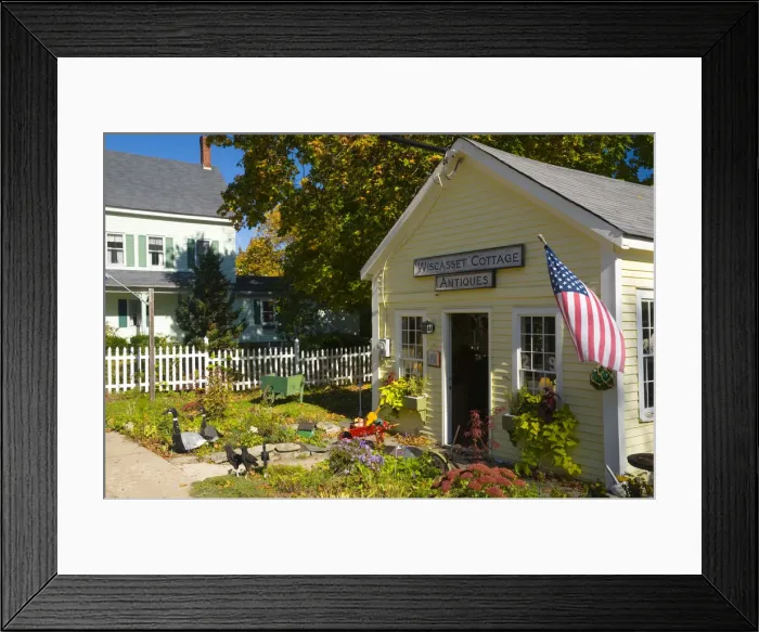 Framed Print : USA, Maine, Wiscasset, Antiques Shop Framed Print : USA, Maine, Wiscasset, Antiques Shop