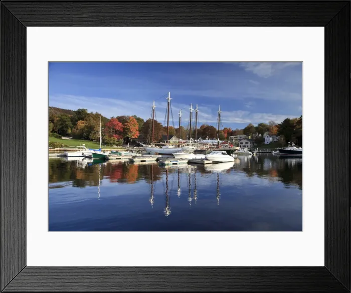 Framed Print : USA, New England, Maine, Camden Harbour Framed Print : USA, New England, Maine, Camden Harbour