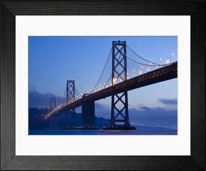 Framed Print : USA, California, San Francisco, Embarcadero, The Bay Bridge Framed Print : USA, California, San Francisco, Embarcadero, The Bay Bridge