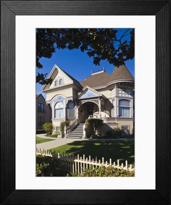 Framed Print : USA, California, Central Coast, Salinas, Steinbeck House, former home of writer John Framed Print : USA, California, Central Coast, Salinas, Steinbeck House, former home of writer John