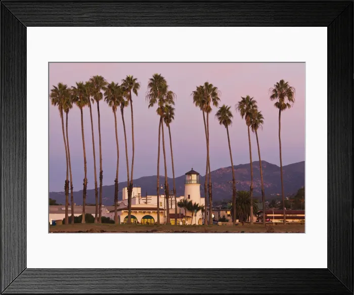 Framed Print : USA, California, Southern California, Santa Barbara, Cabrillo Boulevard, sunrise Framed Print : USA, California, Southern California, Santa Barbara, Cabrillo Boulevard, sunrise