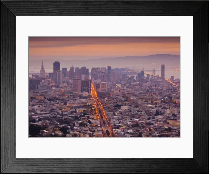 Framed Print : USA, California, San Francisco, Twin Peaks