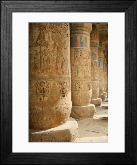 Framed Print : Egypt, Luxor, West Bank, Medinat Habu Temple Framed Print : Egypt, Luxor, West Bank, Medinat Habu Temple