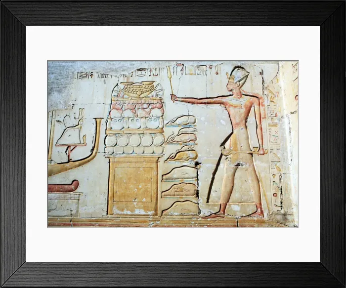 Framed Print : Ramesses II temple (13th century BC), Abydos, Egypt Framed Print : Ramesses II temple (13th century BC), Abydos, Egypt