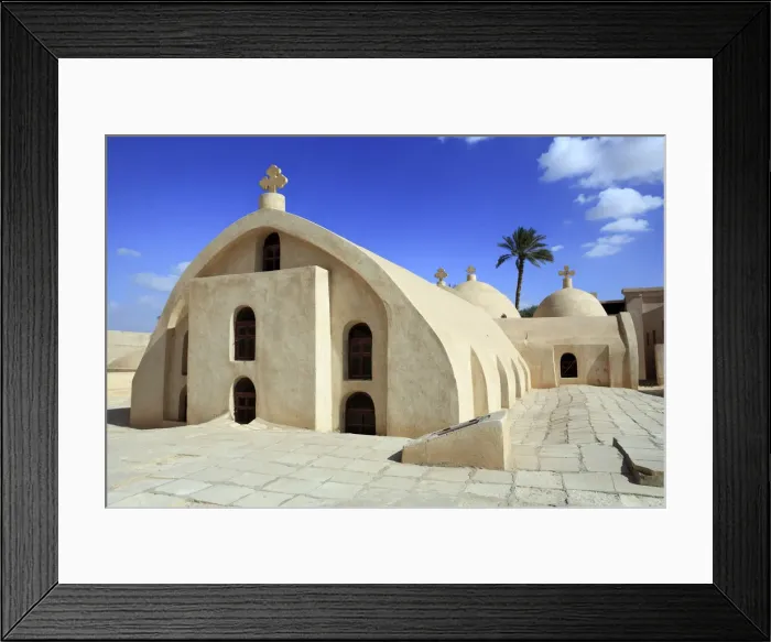 Framed Print : Roman monastery, Scetes, Wadi El Natrun, Egypt Framed Print : Roman monastery, Scetes, Wadi El Natrun, Egypt