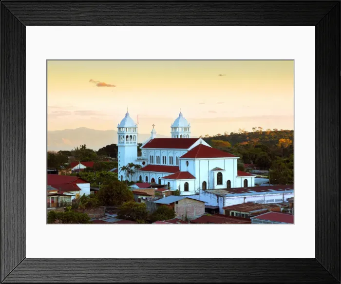 Framed Print : Juayua, El Salvador, Iglesia Santa Lucia, Church Of The Black Christ Of Juayua, Route Framed Print : Juayua, El Salvador, Iglesia Santa Lucia, Church Of The Black Christ Of Juayua, Route