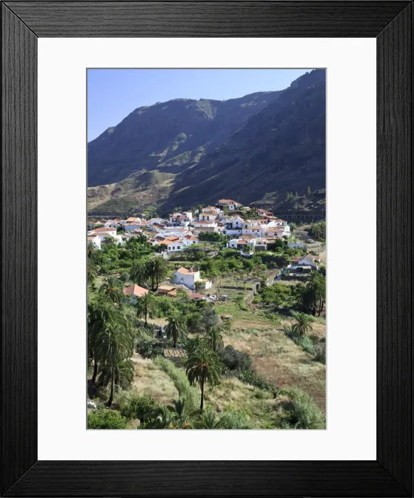 Framed Print : Canary Islands, Gran Canaria, Fataga Village Framed Print : Canary Islands, Gran Canaria, Fataga Village
