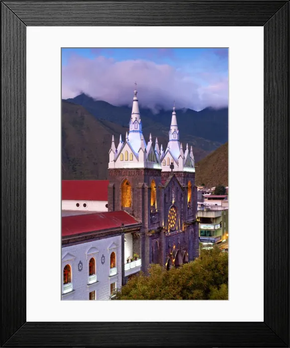 Framed Print : Church of The Virgin of The Holy Water, Nuestra Senora del Agua Santa, Neo-Gothic Framed Print : Church of The Virgin of The Holy Water, Nuestra Senora del Agua Santa, Neo-Gothic