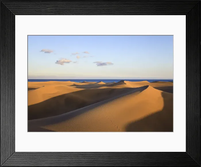 Framed Print : Canary Islands, Gran Canaria, Playa del Ingles, Maspalomas Sand Dunes National Park
