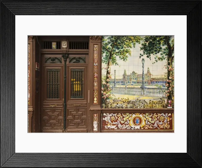 Framed Print : Spain, Madrid, Huertas Area, Plaza de Santa Ana, tapas bar Framed Print : Spain, Madrid, Huertas Area, Plaza de Santa Ana, tapas bar