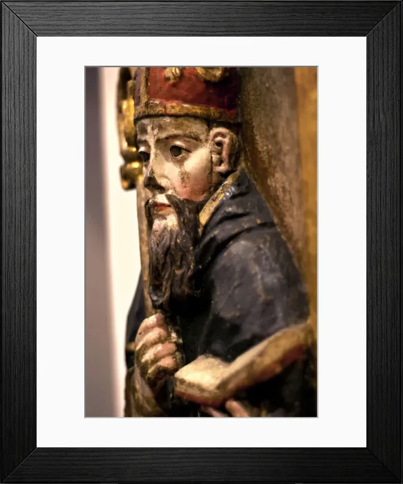 Framed Print : 16th Century Wood Relief, Saint Augustin, Museum of Colonial Art, Quito, Ecuador