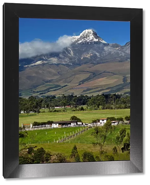 Illiniza Volcanic Mountains, South of Quito, Referred To As Illiniza South, Illiniza
