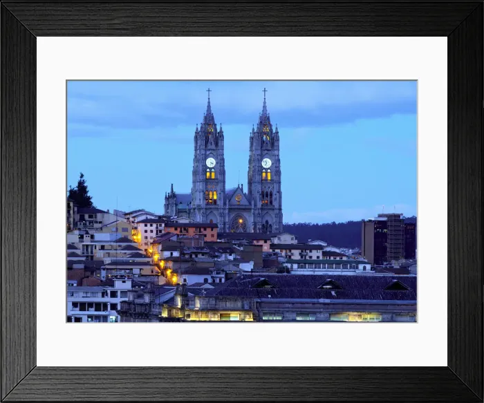 Framed Print : Basilica del Voto Nacional (Basilica of the National Vow), Old Town, Centro Historico Framed Print : Basilica del Voto Nacional (Basilica of the National Vow), Old Town, Centro Historico