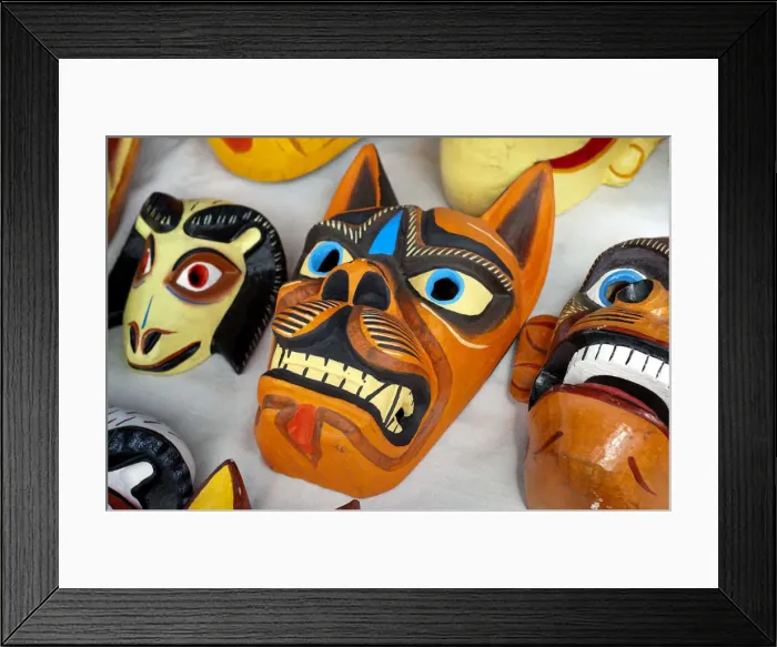 Framed Print : Saquisili Market, Wooden Animals Maks For Sale, Wool, Saquisili, Cotopaxi Province Framed Print : Saquisili Market, Wooden Animals Maks For Sale, Wool, Saquisili, Cotopaxi Province
