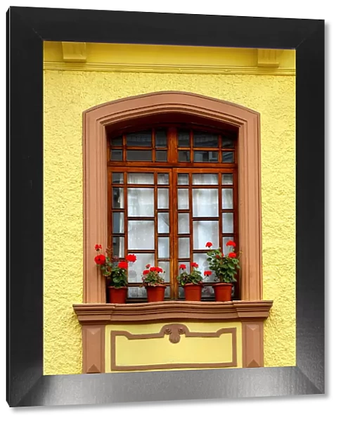 Restored Colonial Architecture, Apartment Window, Calle Venezuela, Quito, Ecuador
