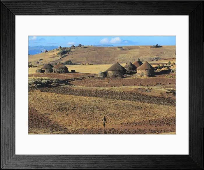 Framed Print : View of highlands near Dilbe, Amhara region, Ethiopia Framed Print : View of highlands near Dilbe, Amhara region, Ethiopia