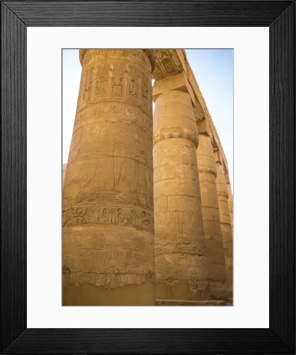 Framed Print : Egypt, Luxor, Karnak Temple, Hypostyle hall