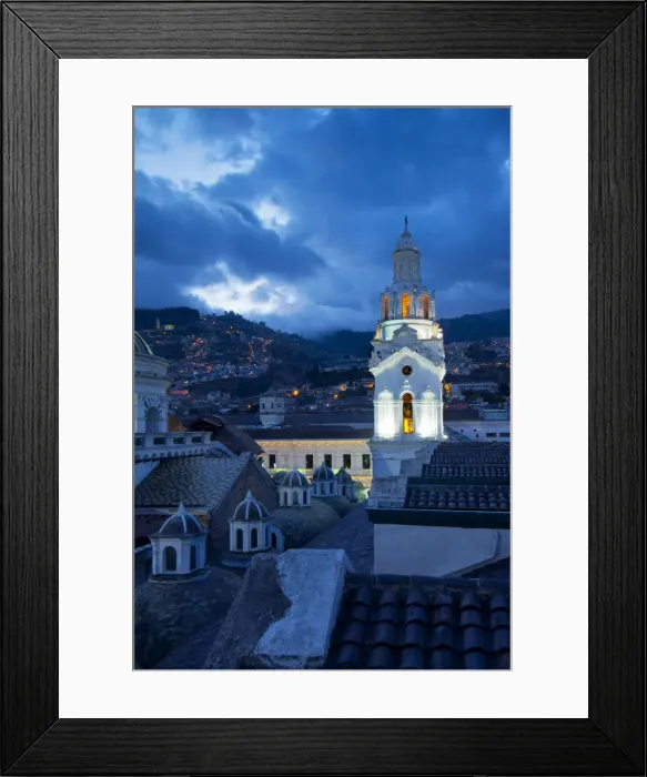 Framed Print : Metropolitan Cathedral of Quito, La Catedral, Belltower, Old Town, Historical Center Framed Print : Metropolitan Cathedral of Quito, La Catedral, Belltower, Old Town, Historical Center
