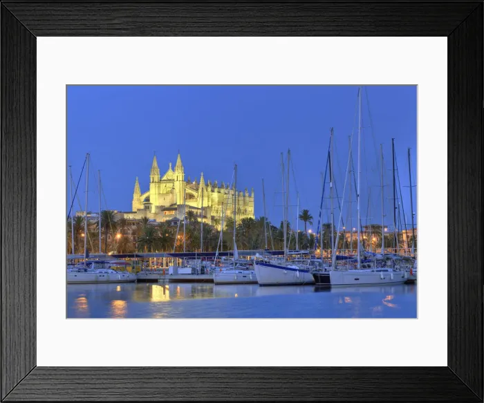 Framed Print : Spain, Balearic Islands, Mallorca, Palma de Mallorca, Cathedral Framed Print : Spain, Balearic Islands, Mallorca, Palma de Mallorca, Cathedral