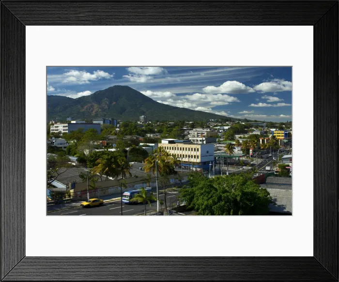 Framed Print : San Salvador, El Salvador, Iconic El Picacho Peak, San Salvador Volcano