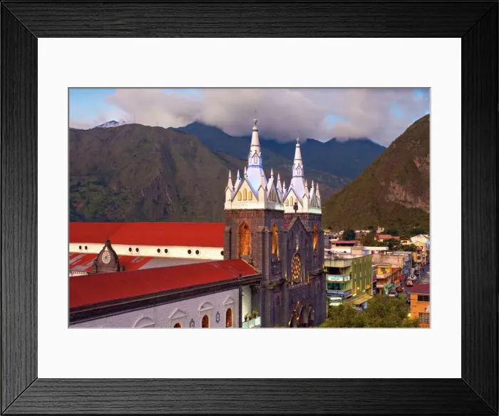 Framed Print : Church of The Virgin of The Holy Water, Nuestra Senora del Agua Santa, Neo-Gothic
