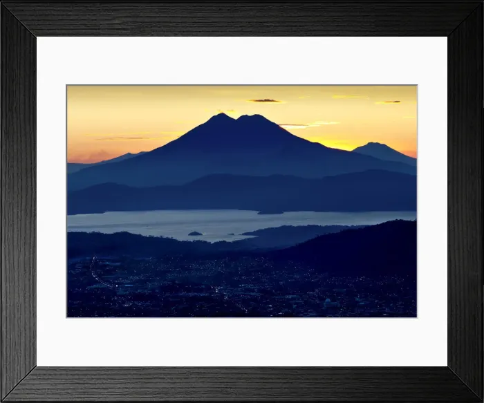 Framed Print : San Salvador, El Salvador, Boqueron Volcano Valley, Valley Of The Hammocks, Double Framed Print : San Salvador, El Salvador, Boqueron Volcano Valley, Valley Of The Hammocks, Double
