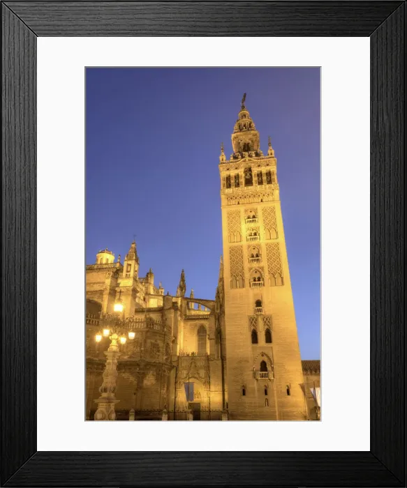 Framed Print : Spain, Andalucia, Sevilla, Cathedral and Giralda Tower Framed Print : Spain, Andalucia, Sevilla, Cathedral and Giralda Tower
