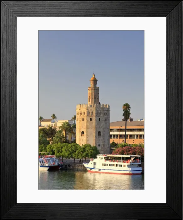 Framed Print : Spain, Andalucia, Sevilla, Torre del Oro and Rio Guadelquivir Framed Print : Spain, Andalucia, Sevilla, Torre del Oro and Rio Guadelquivir
