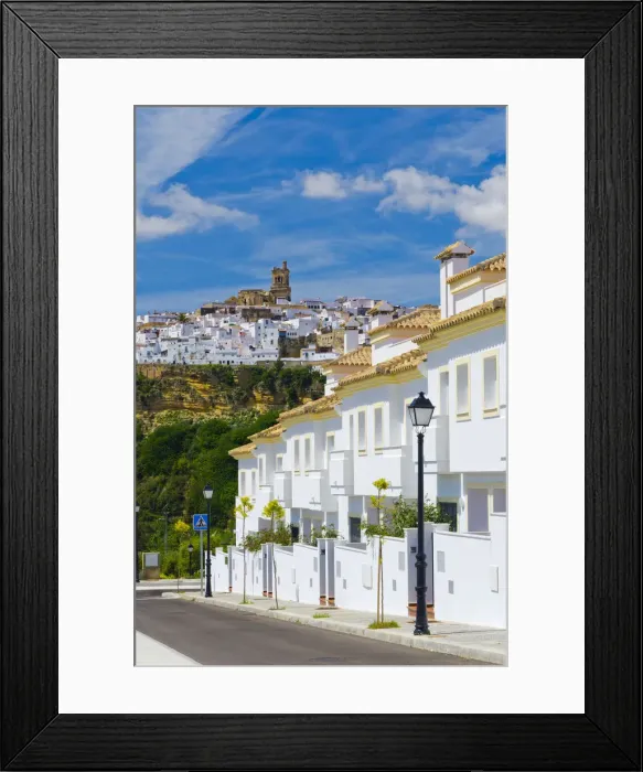 Framed Print : Spain, Andalucia, Cadiz Province, Arcos de la Frontera, a Pueblo Blanco, White Village Framed Print : Spain, Andalucia, Cadiz Province, Arcos de la Frontera, a Pueblo Blanco, White Village