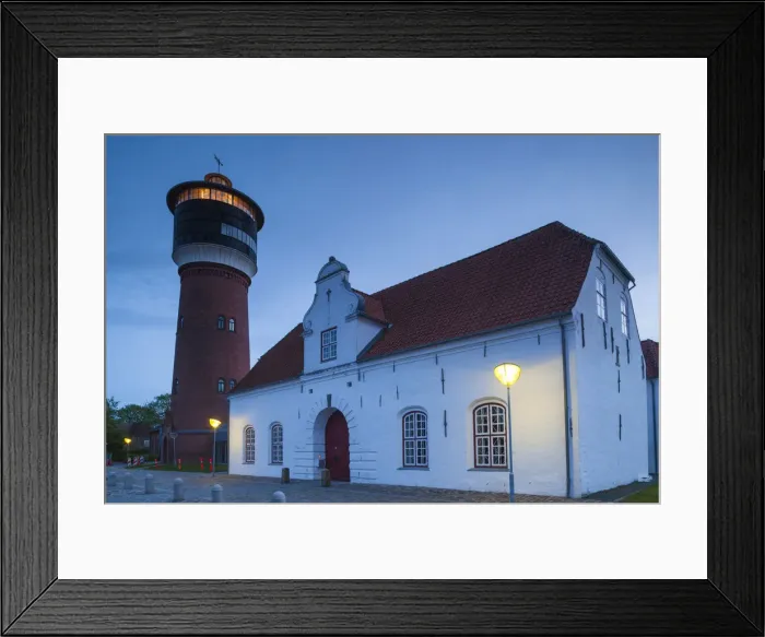Framed Print : Denmark, Jutland, Tonder, Denmarks Oldest Town, Tonder Museum and Vandtarnet